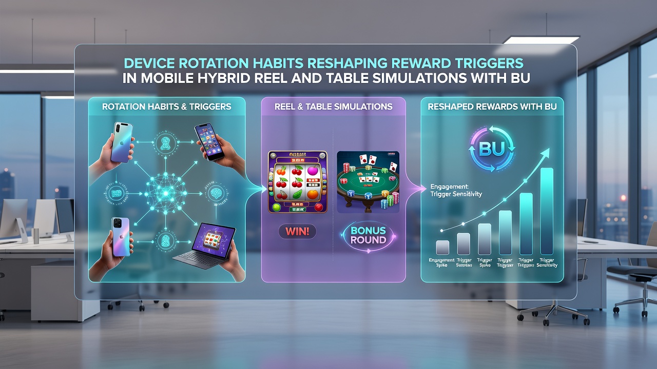 Tablet im Querformat mit laufender Hybrid-Tischsimulation und sichtbarem Wallet-Interface während einer Rotation