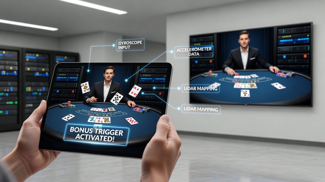 Beispiel für Gestensteuerung mit Sensorfusion in Blackjack und Slots