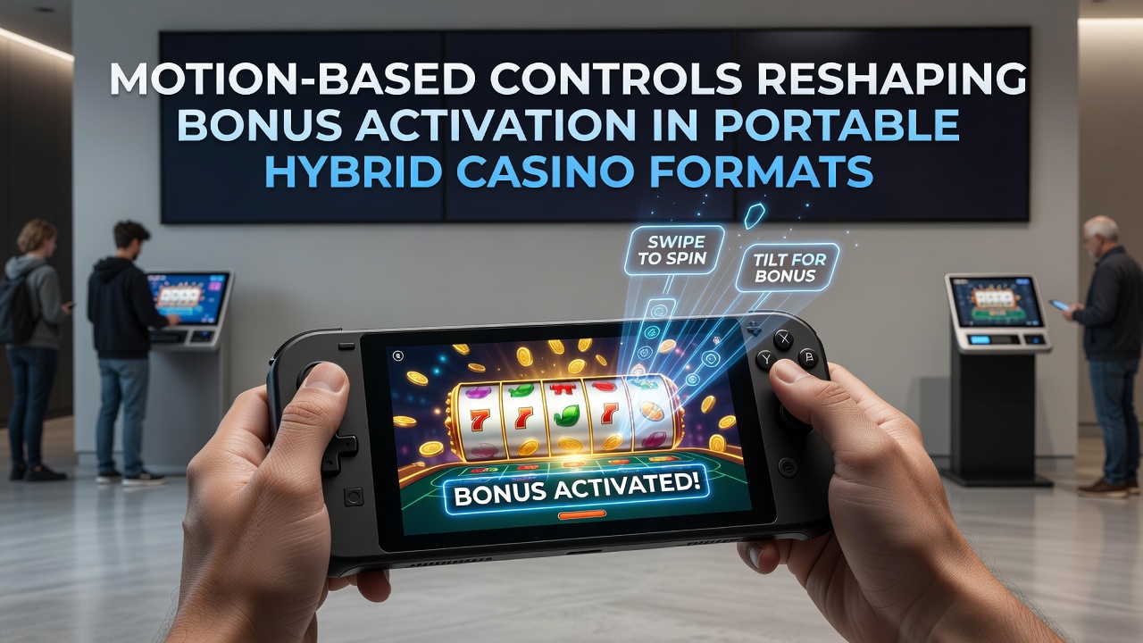 Beispielhafte Darstellung einer Sensorfusion in einem portablen Casino-Hybridspiel mit Bonus-Trigger
