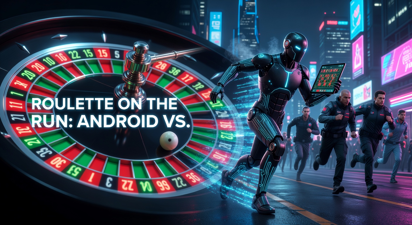 Smartphone mit Roulette-Rad auf Android und iOS Bildschirmen, das den mobilen Gaming-Vergleich symbolisiert